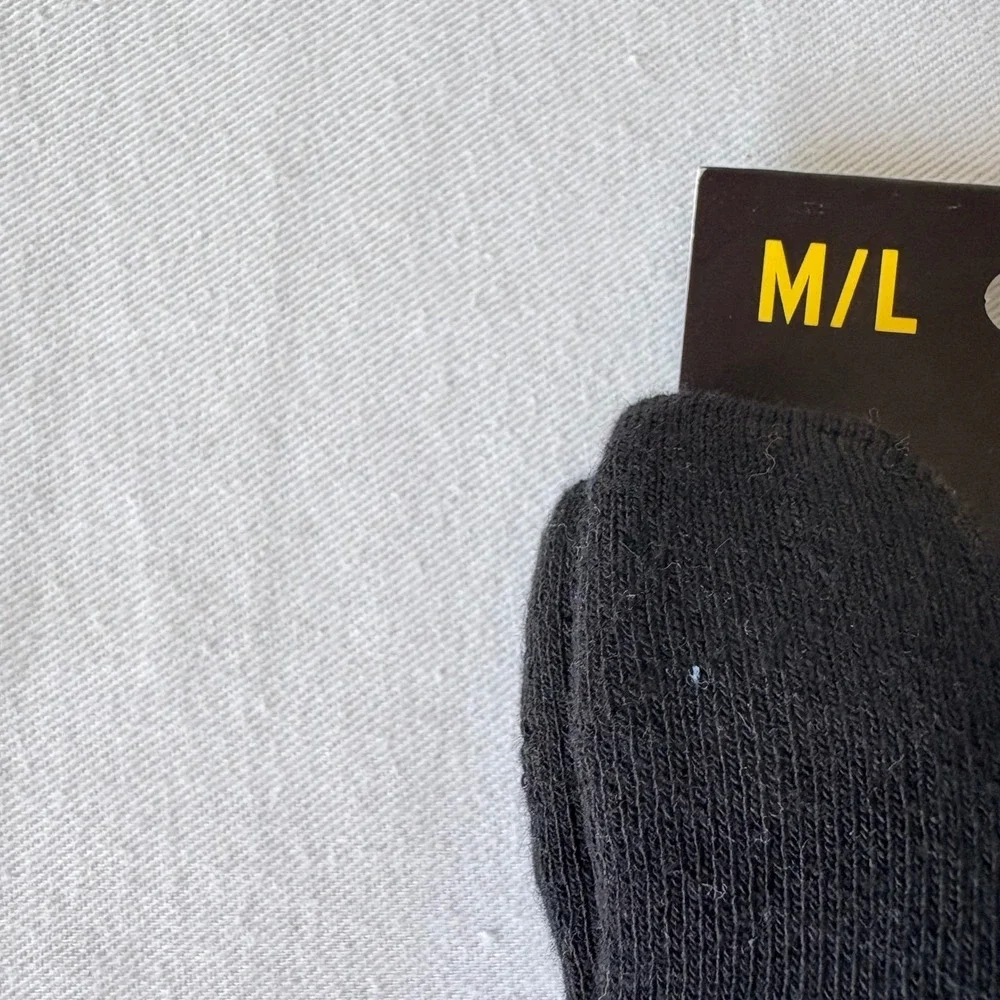 Dr. Martens Double Doc Sock Black Grey Striped‎ Crew Socks small Medium  New